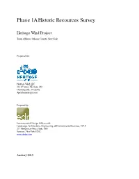 Phase 1A Historic Resources Survey