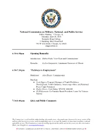 Public Meeting Program