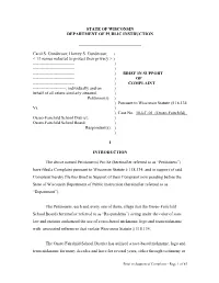 Brief in Support of Complaint