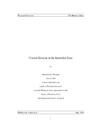 Coastal Erosion in the Intertidal Zone