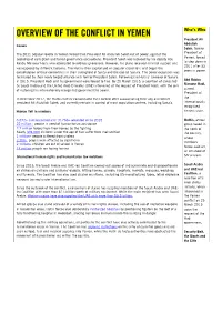 Overview of the Conflict in Yemen
