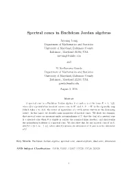 Spectral Cones in Euclidean Jordan Algebras
