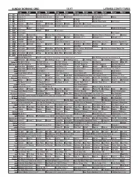 Sunday Morning Grid 1/1/17 Latimes.Com/Tv Times