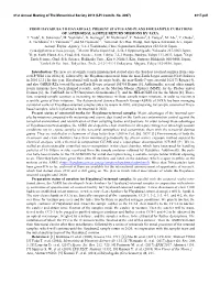 From Hayabusa to Hayabusa2: Present Status and Plans for Sample Curations of Asteroidal Sample Return Missions by Jaxa