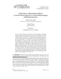 Global Survey of Revitalization Efforts: a Mixed Methods Approach to Understanding Language Revitalization Practices