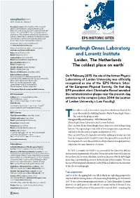 Kamerlingh Onnes Laboratory and Lorentz Institute