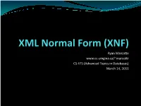 XML Normal Form (XNF)