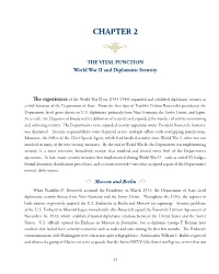 CHAPTER 2 the VITAL FUNCTION: World War II and Diplomatic Security