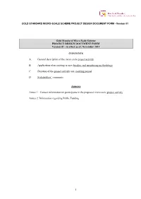 Clean Development Mechanism Project Design Document Form