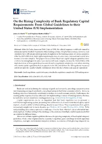 On the Rising Complexity of Bank Regulatory Capital Requirements: from Global Guidelines to Their United States (US) Implementation