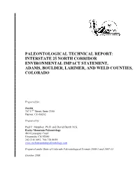 Paleontological Resources Report