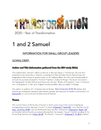 1 and 2 Samuel