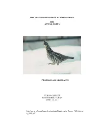 2011 Annual Forum Program and Abstracts