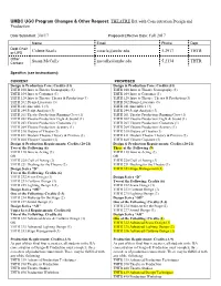 Change in Existing Course