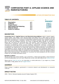 Composites Part A: Applied Science and Manufacturing