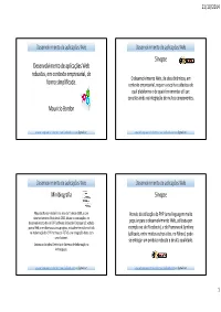 Desenvolvimento De Aplicações Web Robustas, Em Contexto Empresarial, De O Desenvolvimento Web, De Sites Dinâmicos, Em Forma Simplificada