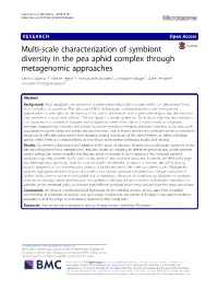 Multi-Scale Characterization of Symbiont Diversity in the Pea Aphid