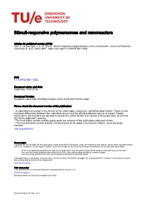 Stimuli-Responsive Polymersomes and Nanoreactors
