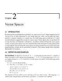 Vector Spaces