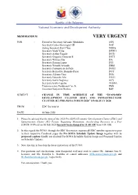Change in Schedule of Pre-SONA Forum 2020