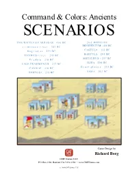 Command & Colors: Ancients SCENARIOS