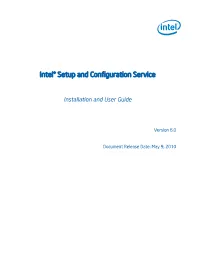 Intel® SCS Installation and User Guide Iii Table of Contents