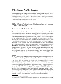 3 the Eclogues and the Georgics