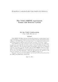 The NA61/SHINE Experiment: Beams and Detector System