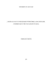 University of Cape Coast Nesting Ecology Of