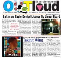 Baltimore Eagle Denied License by Liquor Board