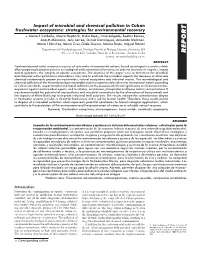 Impact of Microbial and Chemical Pollution in Cuban