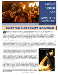 January 2021 Newsletter