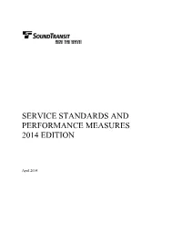 Service Standards and Performance Measures 2014 Edition