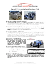 Speed33™ - Frequently Asked Questions (FAQ)