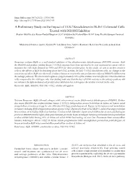 A Preliminary Study on the Impact of UCK2 Knockdown in DLD-1