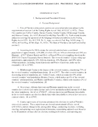 FINDINGS of FACT I. Background and Procedural History A. Factual