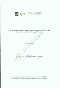 High Performance Liquid Chromatography Method Development and Chemometric Analysis of Ecstasy and Cocaine