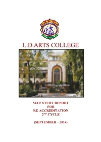 Self Study Report for Re-Accreditation 2Nd Cycle
