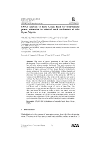 SWAT Analysis of Ikere Gorge Basin for Hydrokinetic Power Estimation in Selected Rural Settlements of Oke Ogun, Nigeria