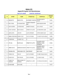 Iphd 2012 Applicant List Selected WEB Version