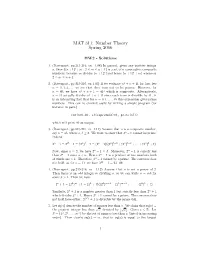 MAT 311: Number Theory Spring 2006