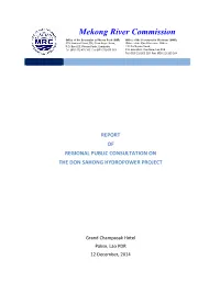 For Don Sahong Hydropower Project