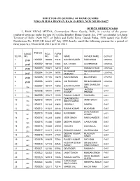 OFFICE ORDER NO.460 I, RAM NIVAS MEENA, Commandant
