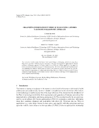 Organizing Information in Medical Blogs Using a Hybrid Taxonomy-Folksonomy Approach
