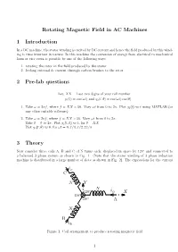 Rotating Magnetic Field in Induction Motor
