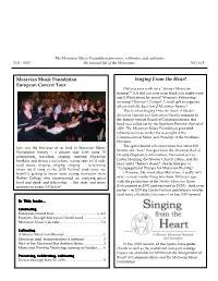 Singing from the Heart