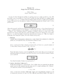 The Single Particle Density of States