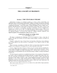 Chapter 7 the CONCEPT of PROPERTY