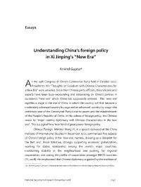 Understanding China's Foreign Policy in Xi Jinping's