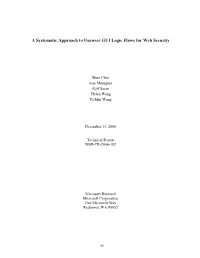 A Systematic Approach to Uncover GUI Logic Flaws for Web Security